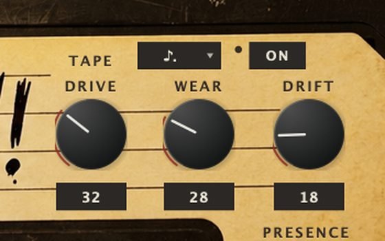 DRIVE, WEAR and DRIFT knobs